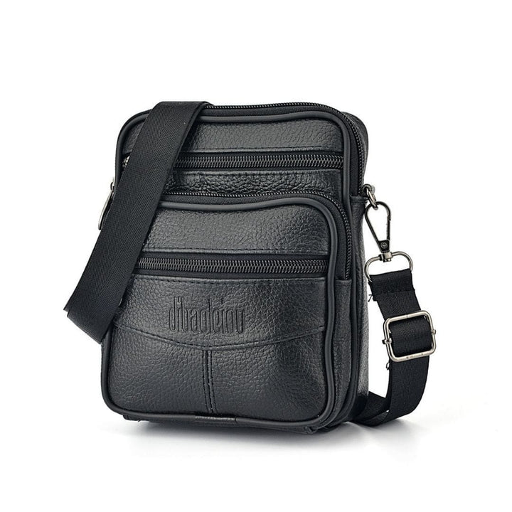 Shoulder Bag Masculina Couro Modelo Trend cor preta